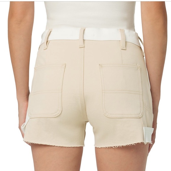 Hudson Jeans' Color Blocked Carpenter shorts w/raw hem - Picture 6 of 12